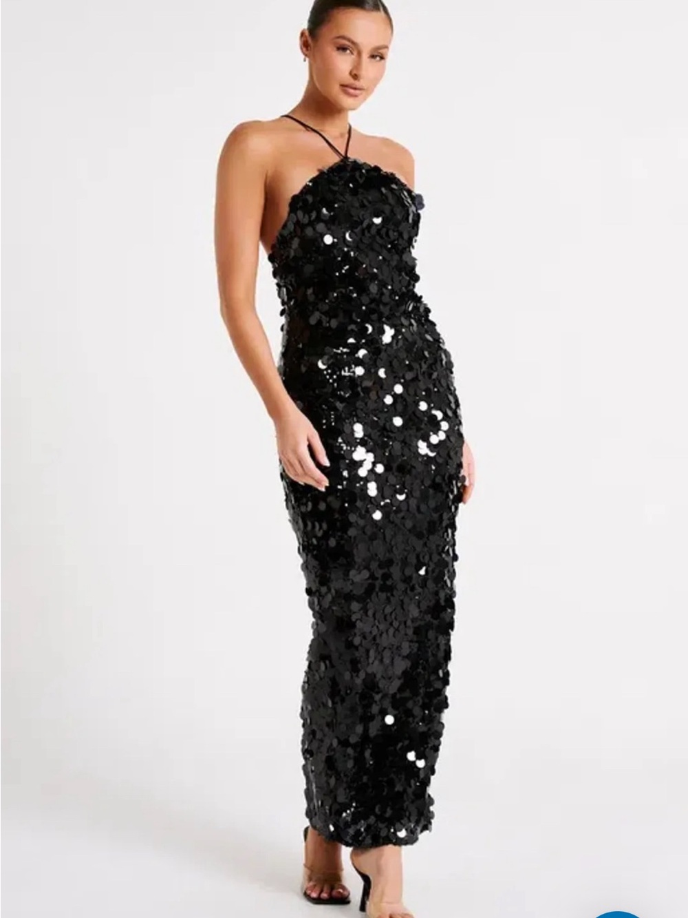 Meshki Black Sequin Dress
